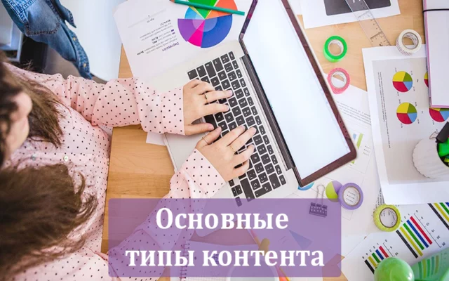 Основные типы контента