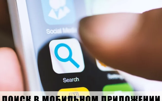 Разработка функции поиска для мобильного приложения
