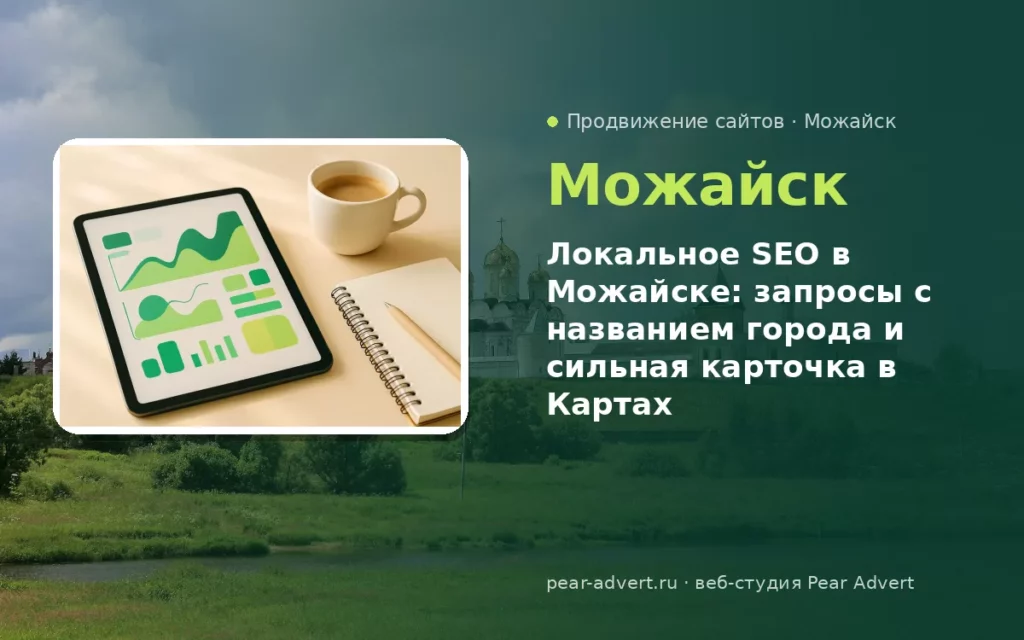 Локальное SEO в Можайске: запросы с названием города и сильная карточка в Картах — продвижение сайтов в Можайске