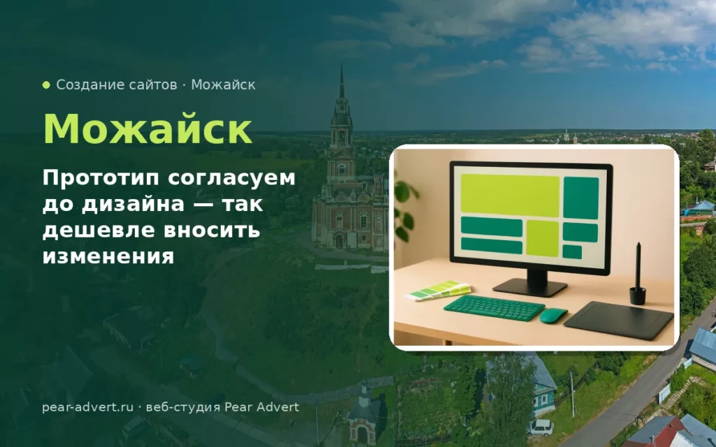 Прототип согласуем до дизайна — так дешевле вносить изменения — создание сайтов в Можайске