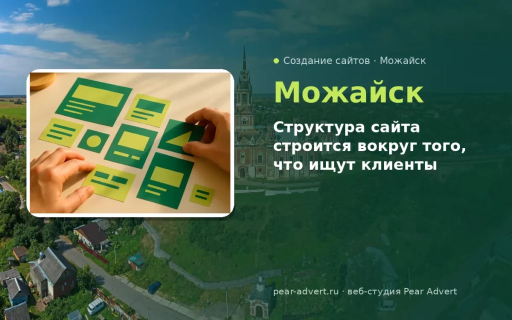 Структура сайта строится вокруг того, что ищут клиенты — создание сайтов в Можайске