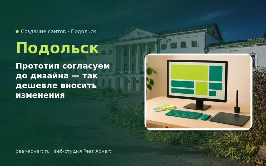 Прототип согласуем до дизайна — так дешевле вносить изменения — создание сайтов в Подольске