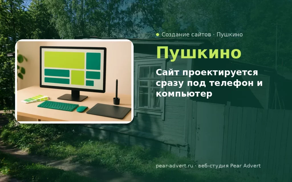 Сайт проектируется сразу под телефон и компьютер — создание сайтов в Пушкино