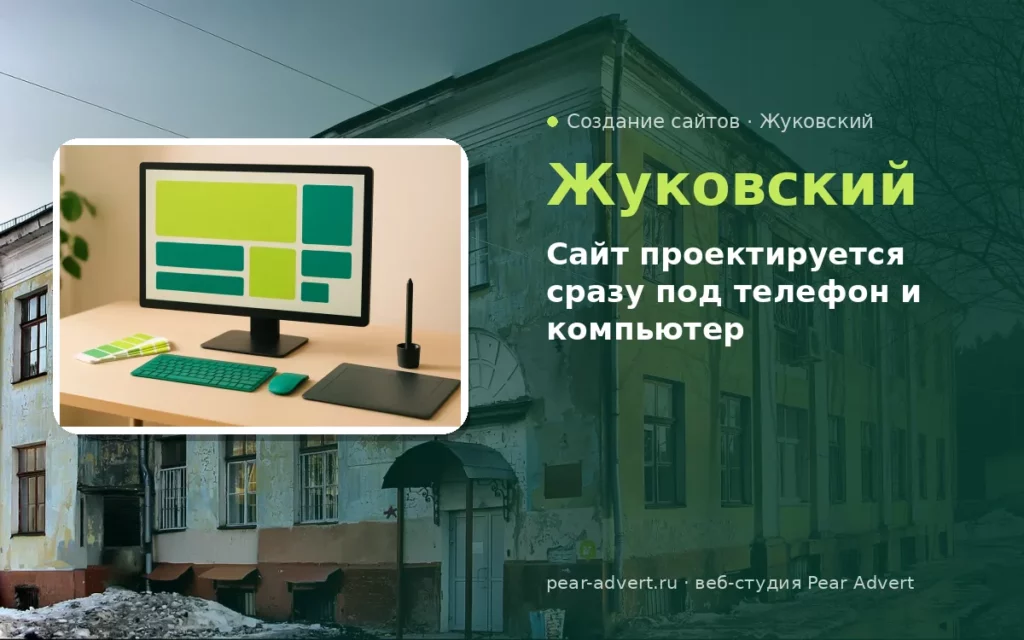 Сайт проектируется сразу под телефон и компьютер — создание сайтов в Жуковском