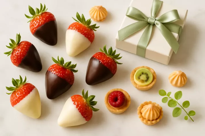 Fresas con chocolate — сайт кондитерской мастерской